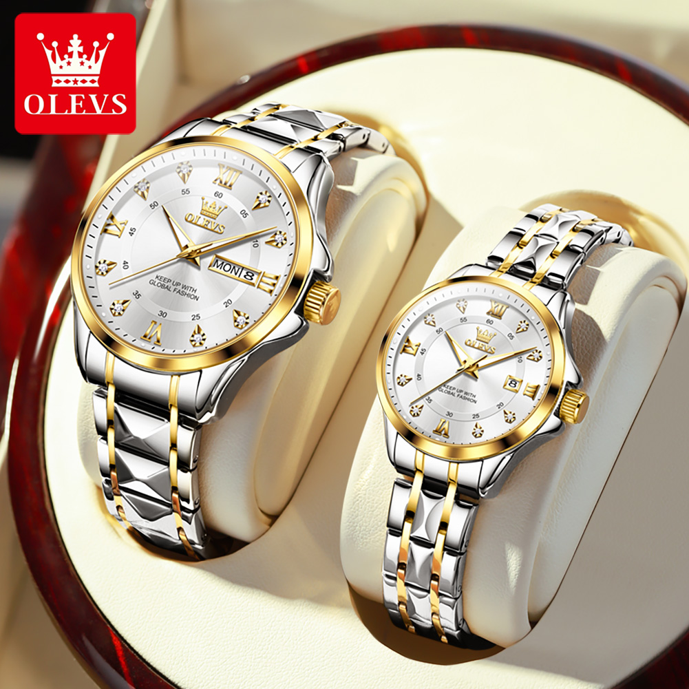Luxury Watch Wallpaper - OLEVS 2906 reloj de pareja Original