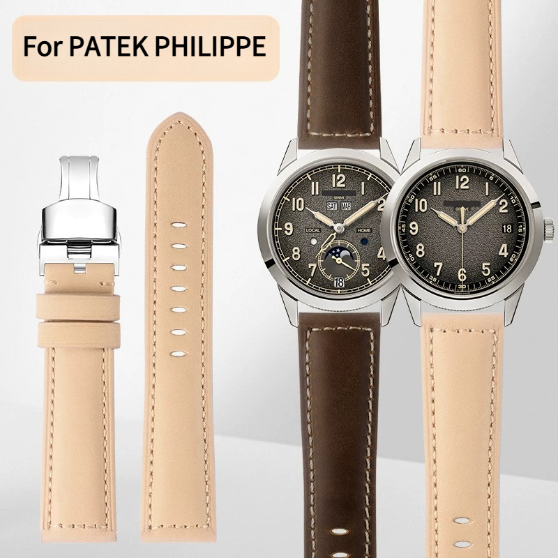 Patek Philippe Watch Calatrava - Correa de reloj extendida de cuero