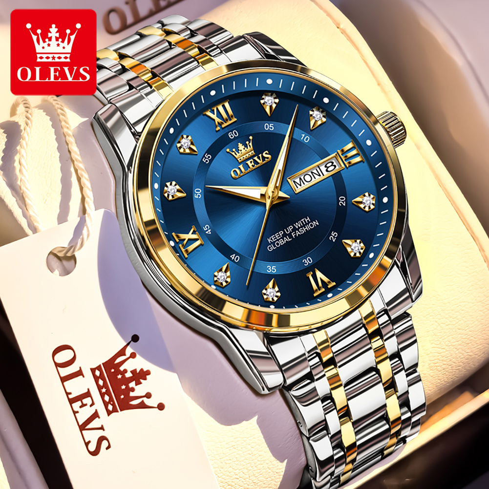 Luxury Watch Display - Marca OLEVS, relojes de moda para