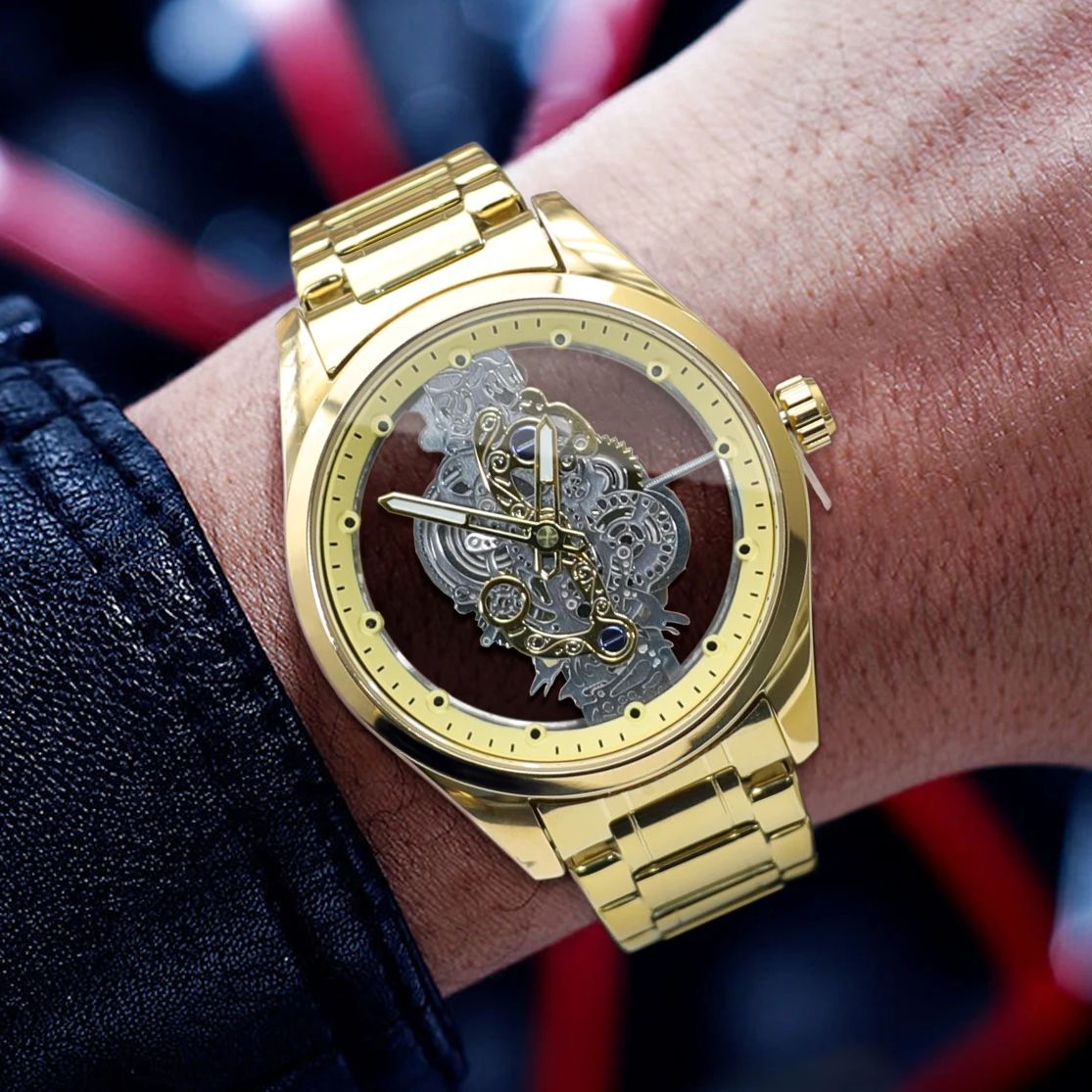 Luxury Watch Tier - Reloj automático para hombre de negocios