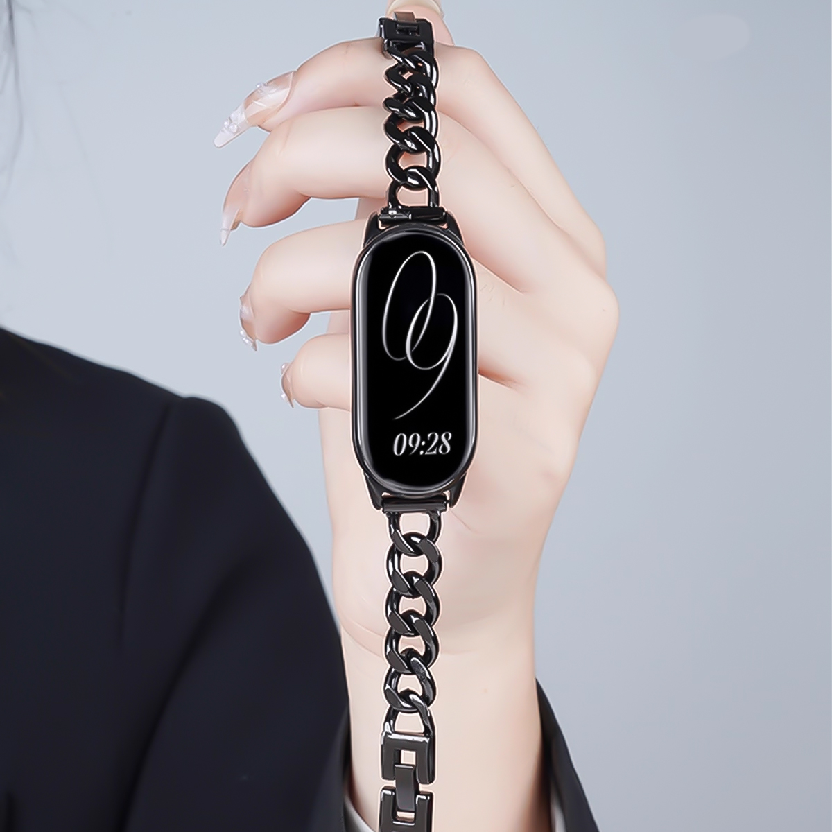 Correa de acero inoxidable de  - Xiaomi Luxury Watch reseña y precio