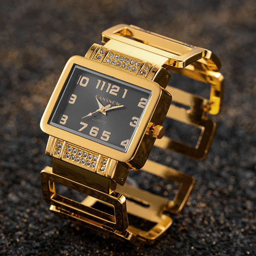 Reloj de pulsera Cansnow recta - Luxury Watch Diamond reseña y precio