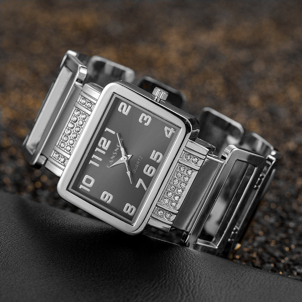Reloj de pulsera Cansnow recta - Luxury Watch Diamond reseña y precio