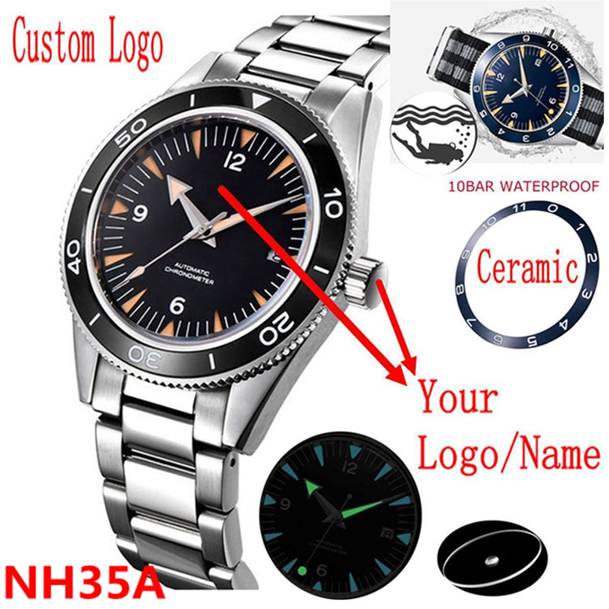 Reloj con movimiento NH35 con  - Luxury Watch Display reseña y precio