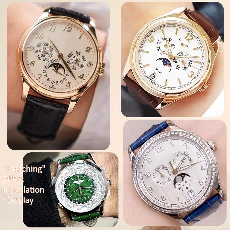 Correa de reloj de piel de vac - Patek Philippe Watch Calatrava reseña y precio
