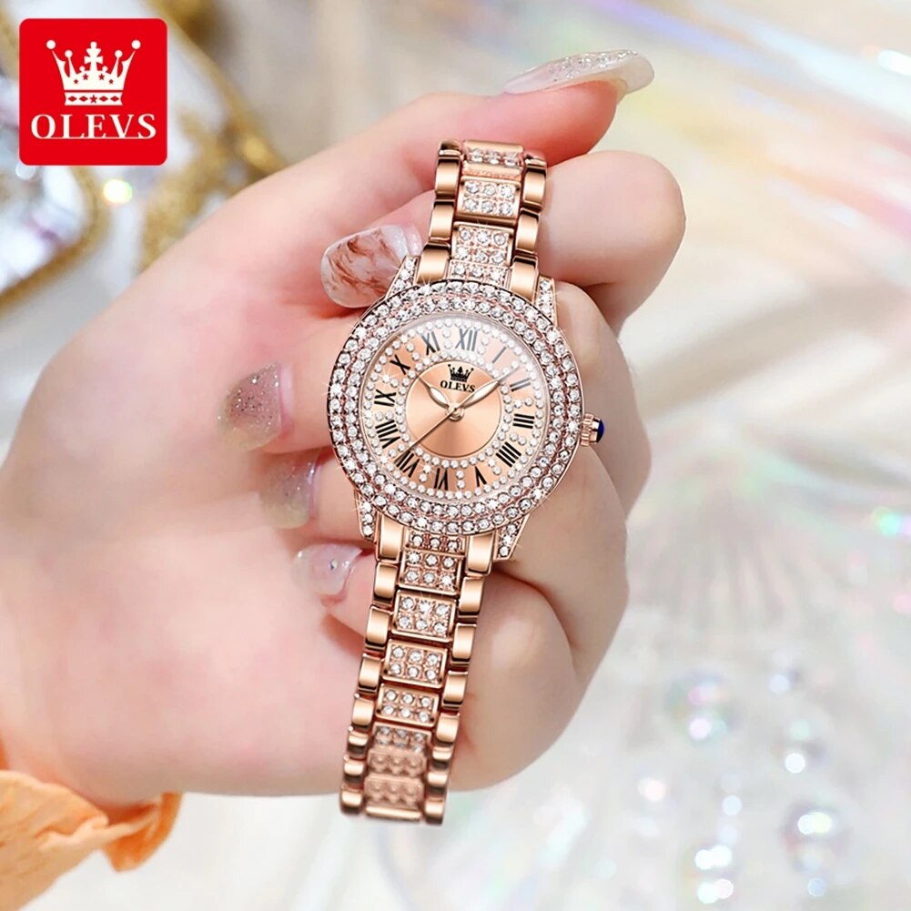 OLEVS 9943 reloj de cuarzo Ori - Luxury Watch Diamond reseña y precio