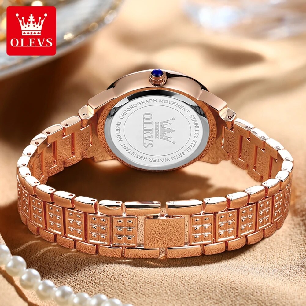 OLEVS 9943 reloj de cuarzo Ori - Luxury Watch Diamond reseña y precio