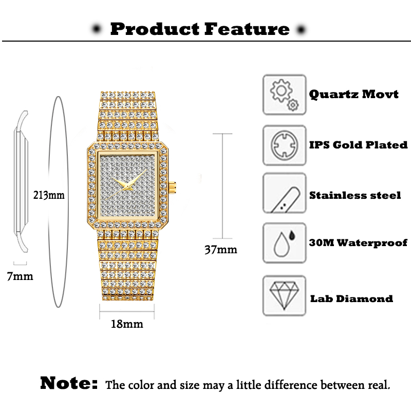 MISSFOX – reloj de diamante pa - Luxury Watch Diamond reseña y precio
