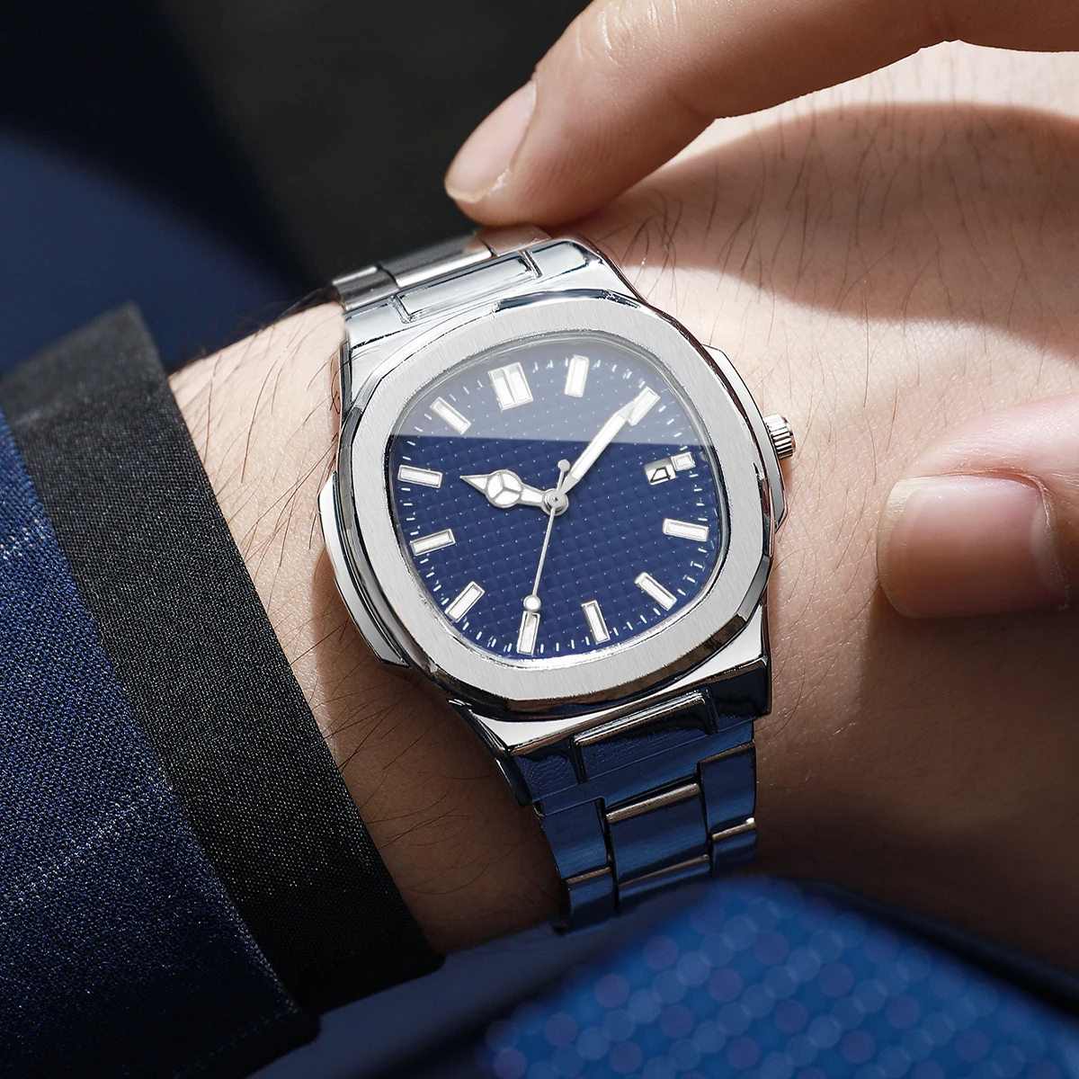 Relojes de negocios cuadrados  - Luxury Watch Organizer For Men reseña y precio