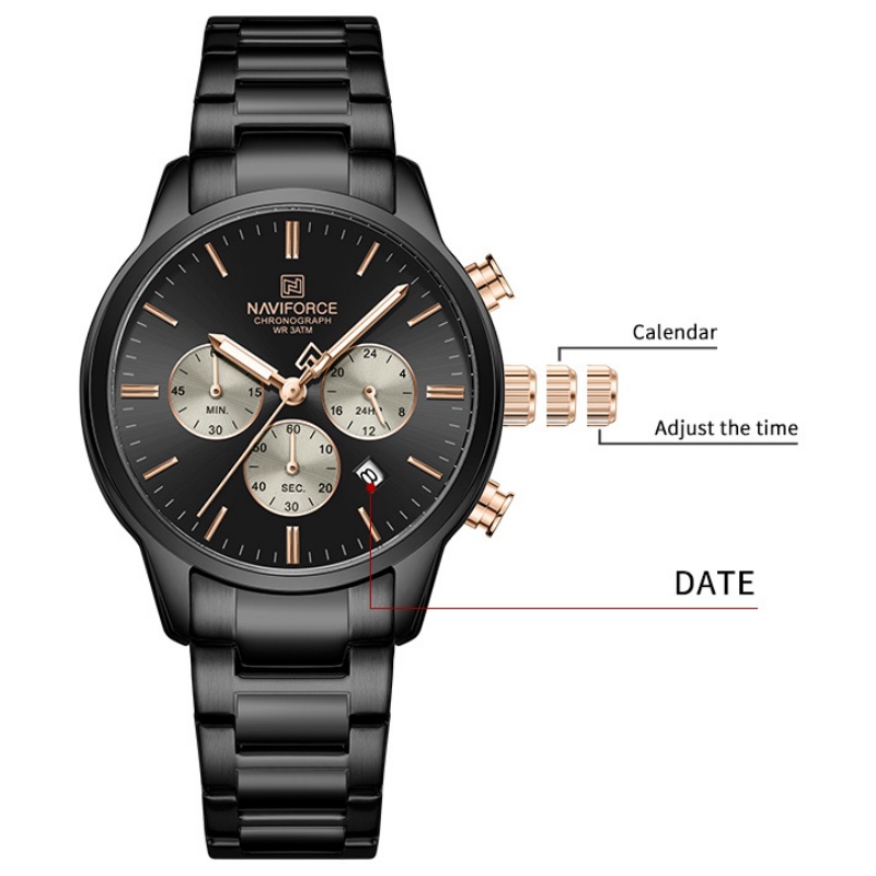 Reloj Cronógrafo de Cuarzo NAV - Luxury Watch Display reseña y precio