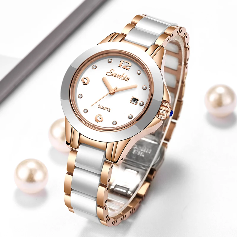 Reloj Sunkta de cuarzo informa - Luxury Women'S Watch reseña y precio