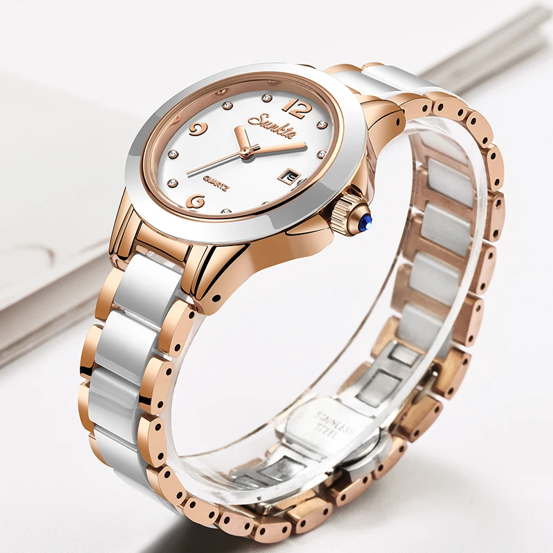 Reloj Sunkta de cuarzo informa - Luxury Women'S Watch reseña y precio