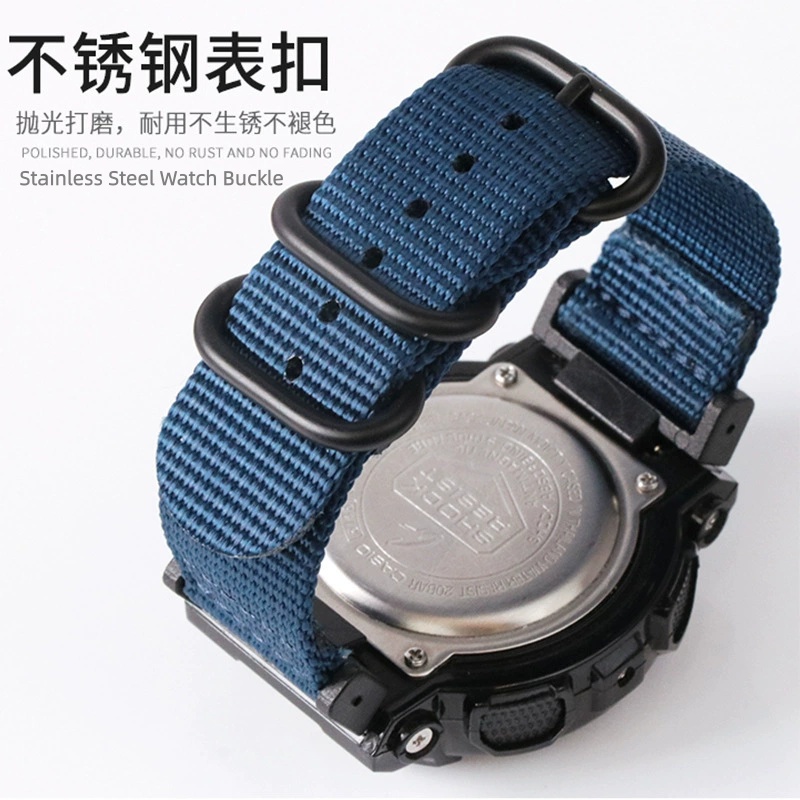 Correa de nailon de 16mm con l - Casio Watch G-Shock Dw-5600 reseña y precio