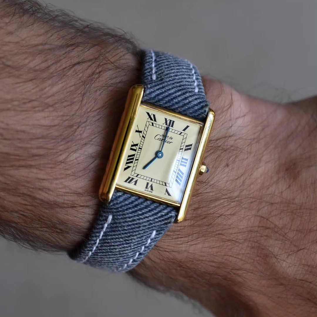 Correa de reloj de mezclilla r - Patek Philippe Watch Calatrava reseña y precio