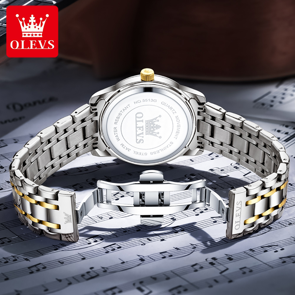 Marca OLEVS, relojes de moda p - Luxury Watch Display reseña y precio