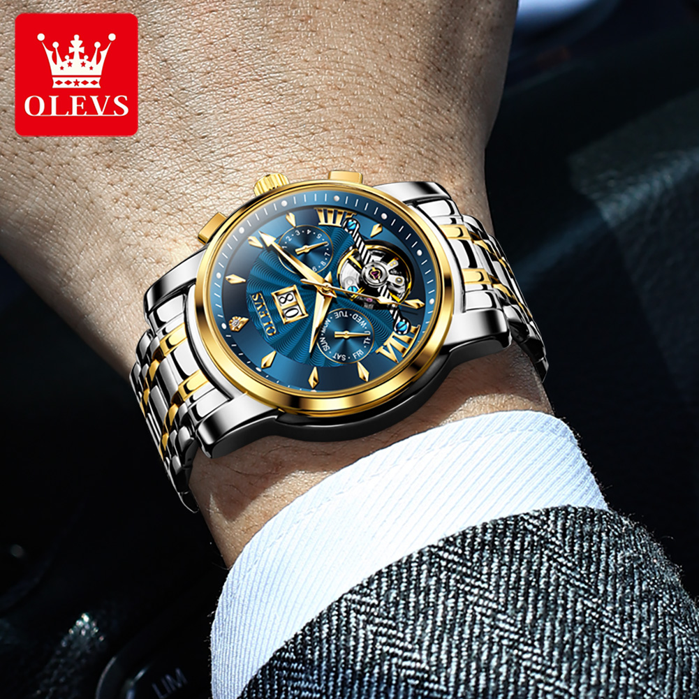 OLEVS relojes para hombre, mod - Luxury Watch Display reseña y precio