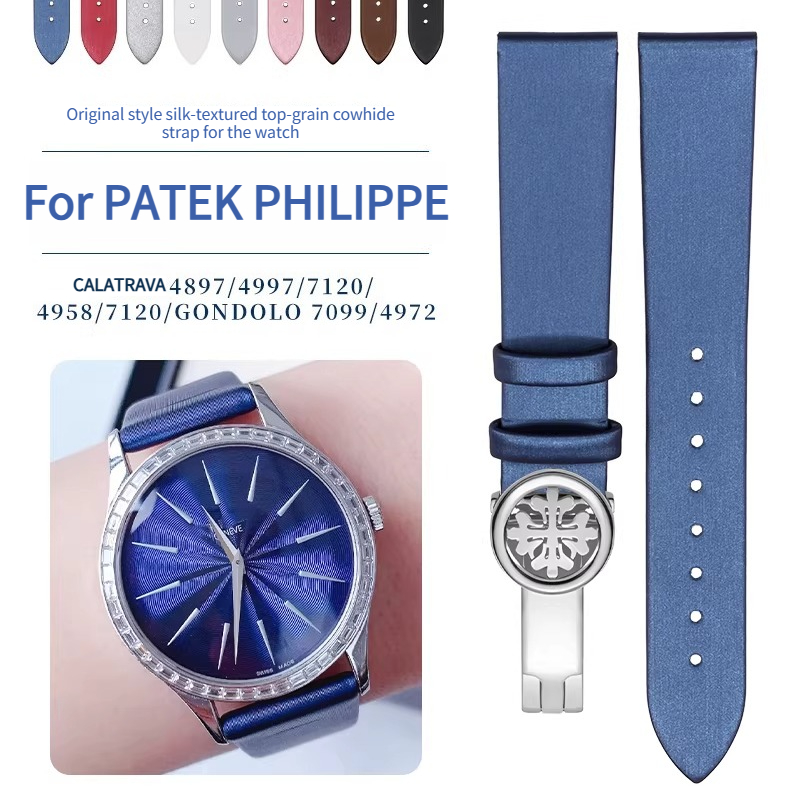 Correa de reloj de cuero genui - Patek Philippe Watch Calatrava reseña y precio